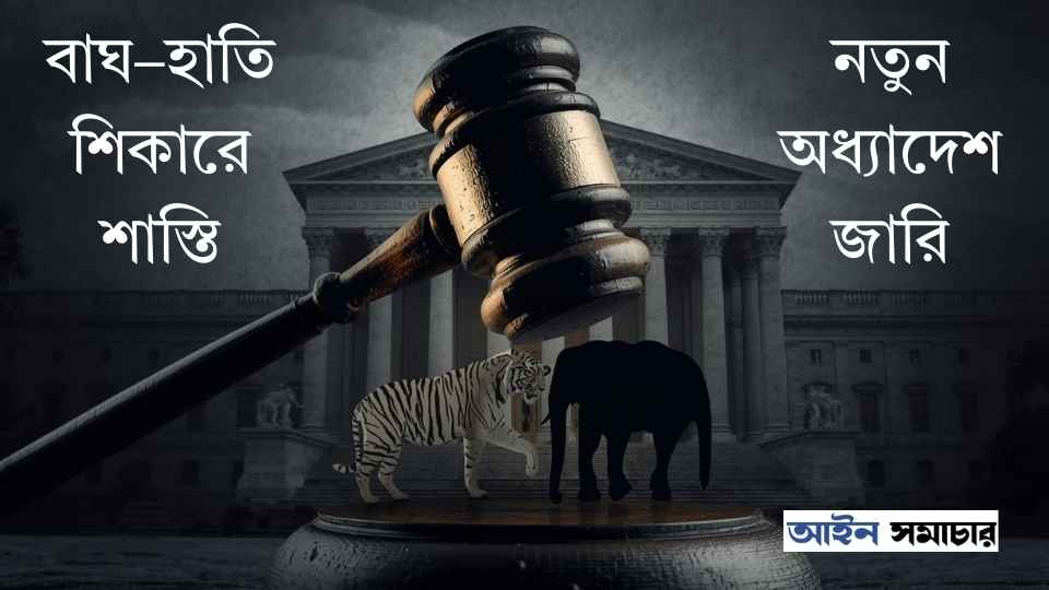 বাঘ–হাতি শিকারে শাস্তি